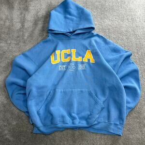 Vintage UCLA Bruins Hoodie Size Large University College Boxy Fit Baggy